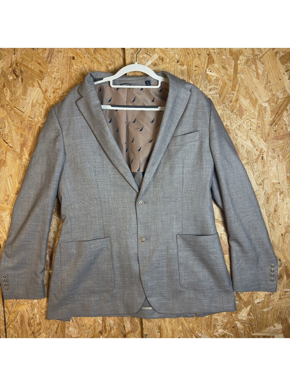 Gray Nautica Modern Fit Blazer